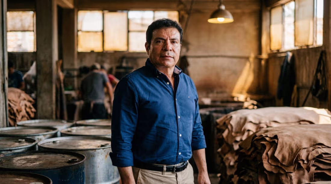 Full-grain leather from Andean cattle